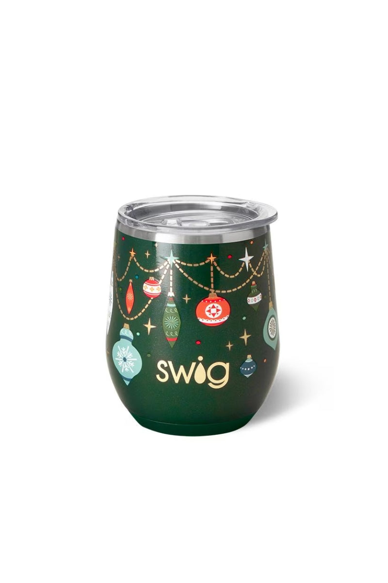 Swig Deck The Halls Stemless Wine Cup (12oz)