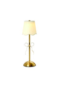 Gold Bow LED Portable Cordless Table Lamp