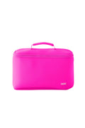 KUSSHI Large Neoprene Train Case-Pink/Indigo