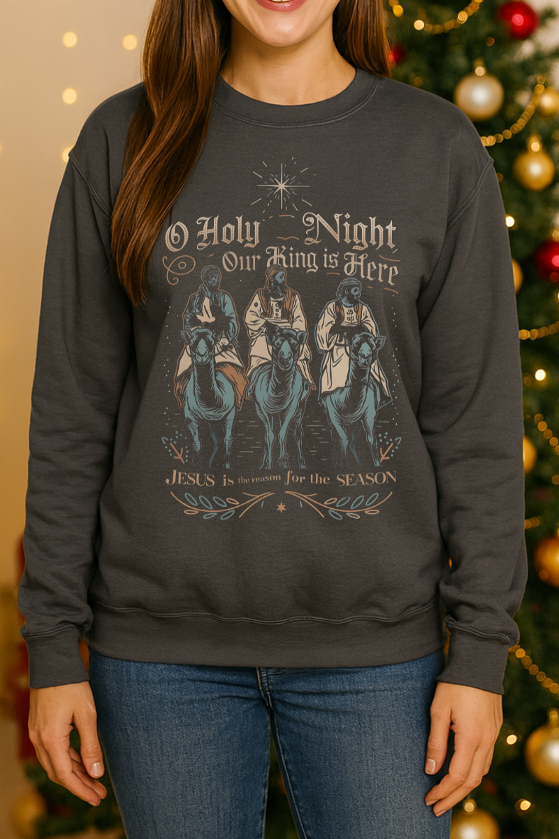 O Holy Night Graphic Sweatshirt