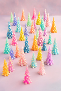 Rainbow Tree Candle