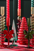Holiday Bow Candleholders Set of 2