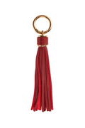 XL Leather Tassel Bag Charm