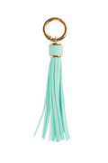 XL Leather Tassel Bag Charm