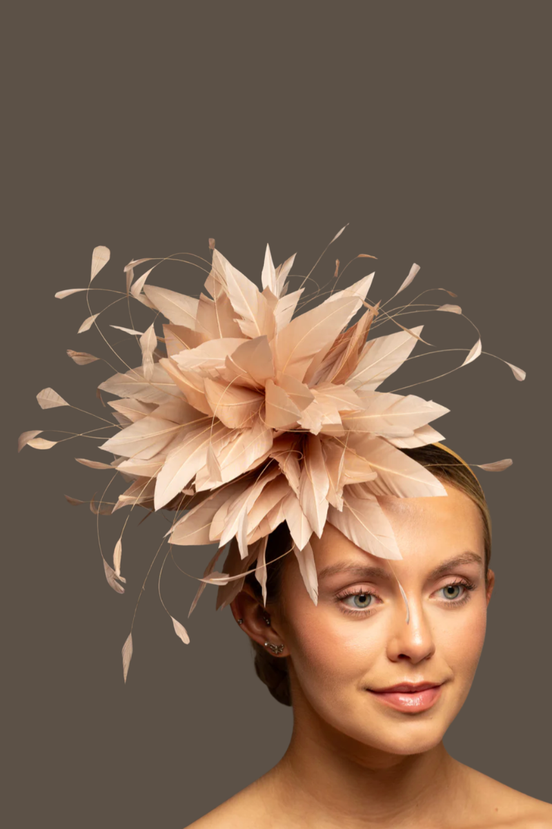 Beige City Fascinator - FINAL SALE