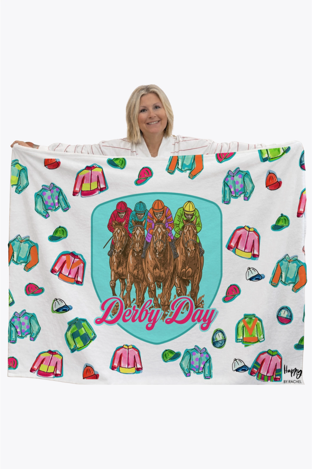 Derby Day Fleece Blanket - FINAL SALE