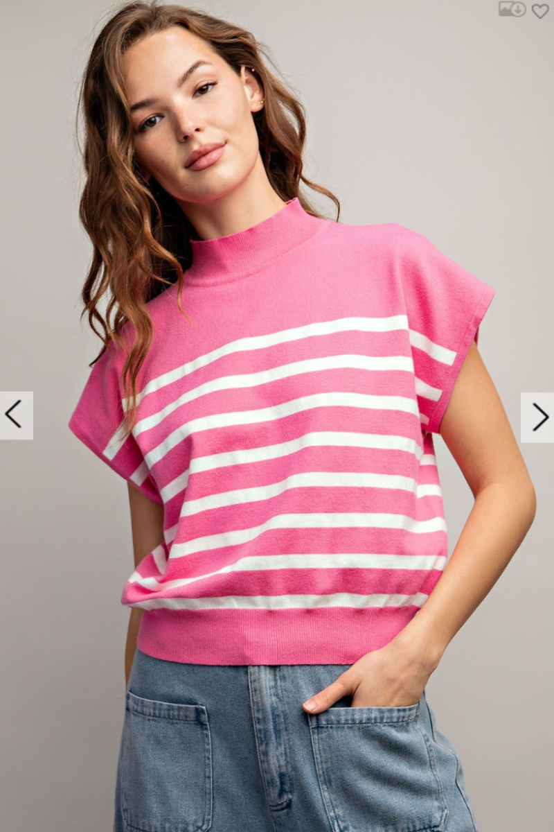 Candy Stripe Charm Top - FINAL SALE