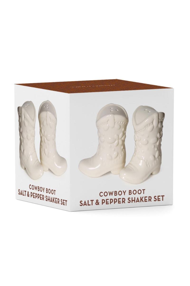 Cowboy Boot Salt and Pepper Shaker Set