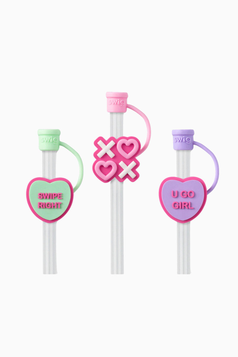 Be Mine Straw Topper Set