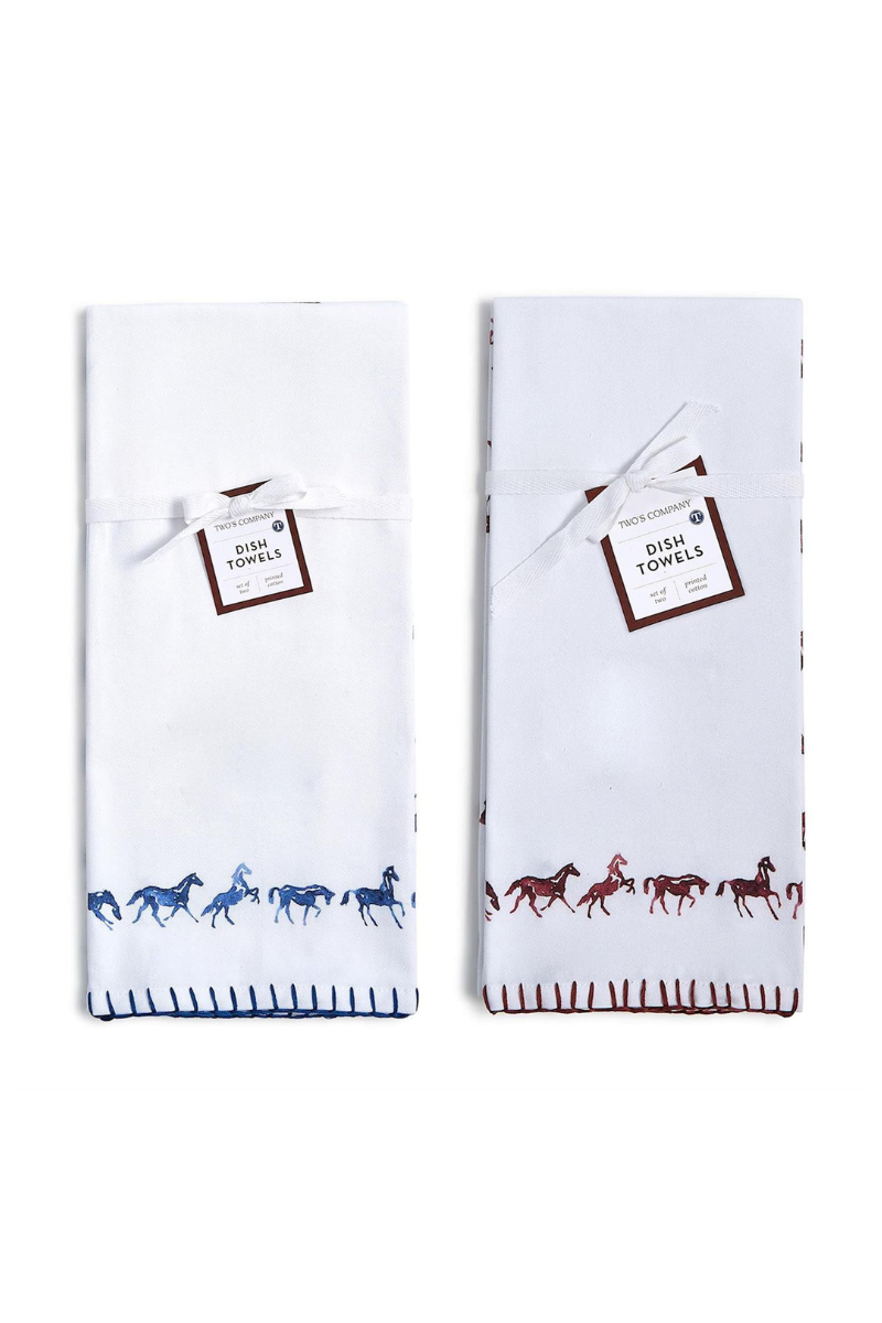 Horse Silhouette Dish Towels