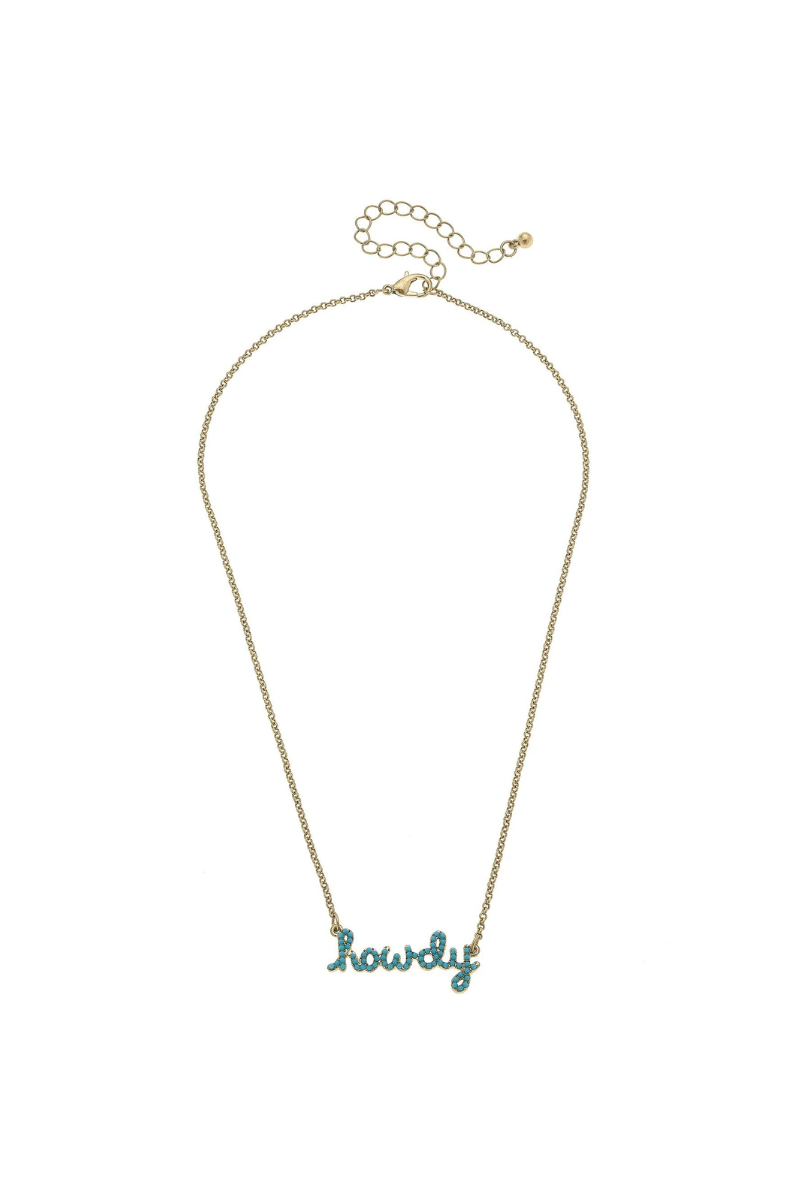 Howdy Turquoise Studded Necklace