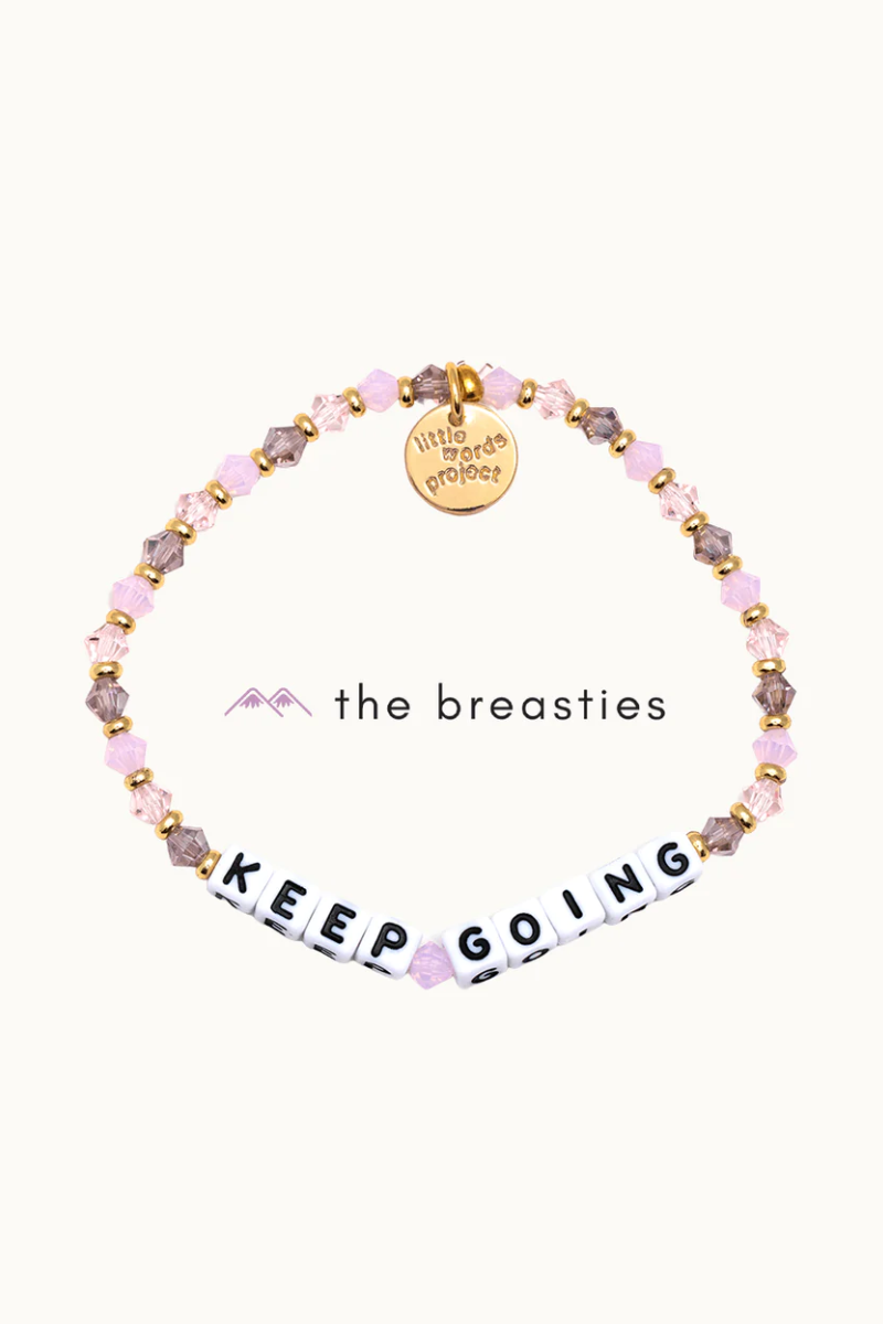 Keep Going - Breast Cancer Bracelet