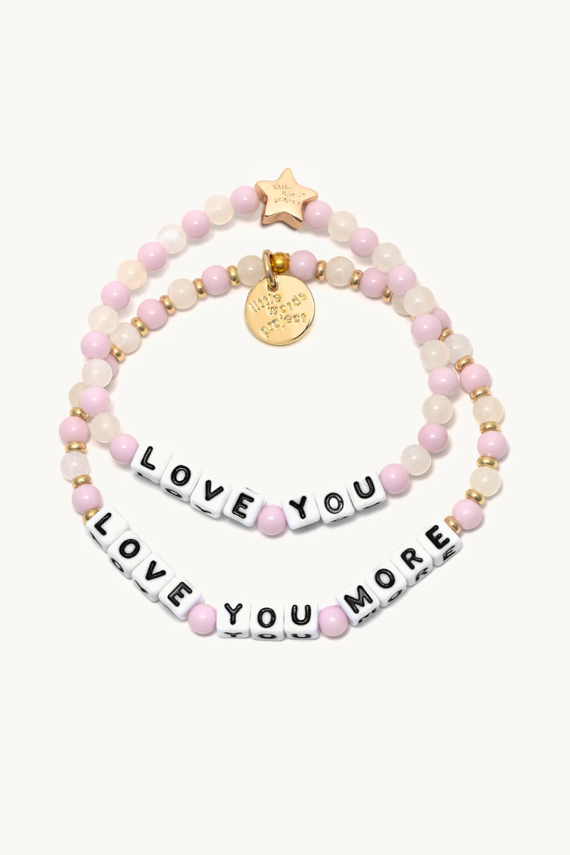 Love You More and Love You - Family Bracelet