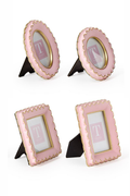 Pink Scalloped Mini Photo Frame