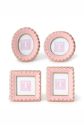 Pink Scalloped Mini Photo Frame