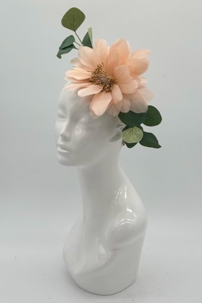 Peach Blossom Fascinator- FINAL SALE