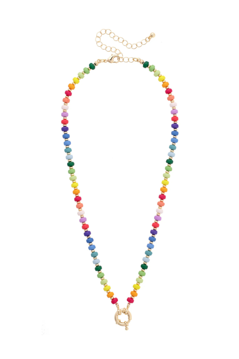 Sunday Rainbow Beaded Pendant Necklace Base