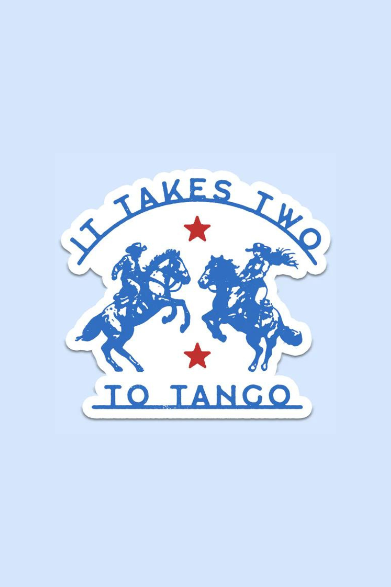 It Takes Two to Tango Sticker Decal