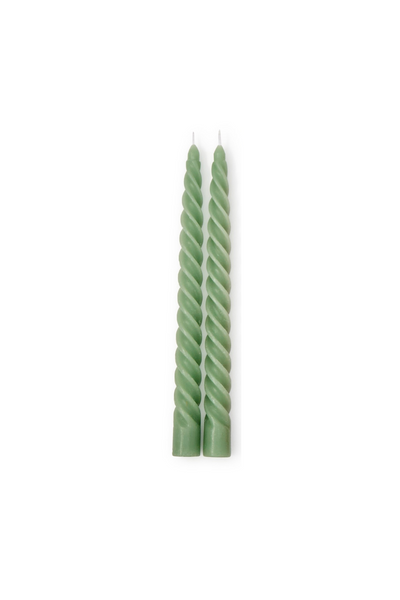 Twist Taper Candles- Set of 2