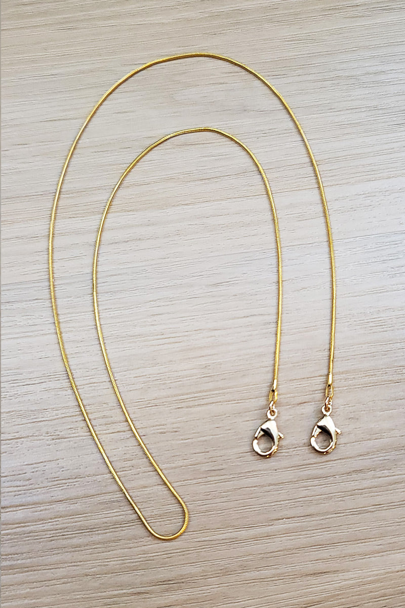 Gold Plated Snake Chain Lanyard FINAL SALE