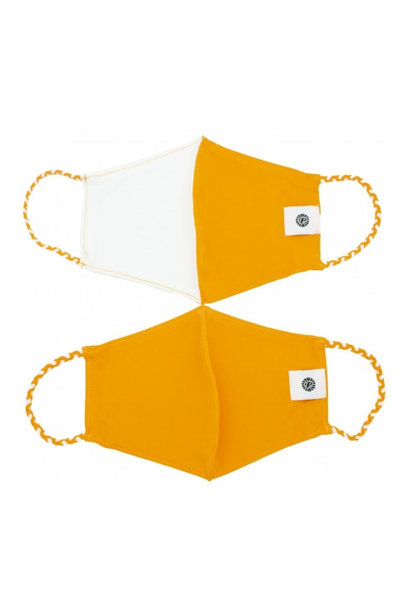 Holland Orange & White Simple Masks- 2-Pack