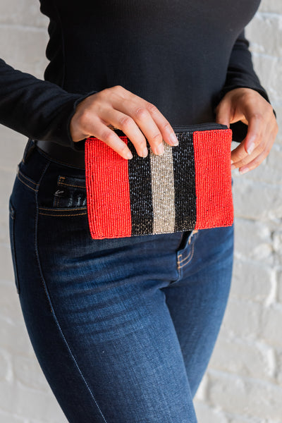 Harper Beaded Privacy Pouch- FINAL SALE
