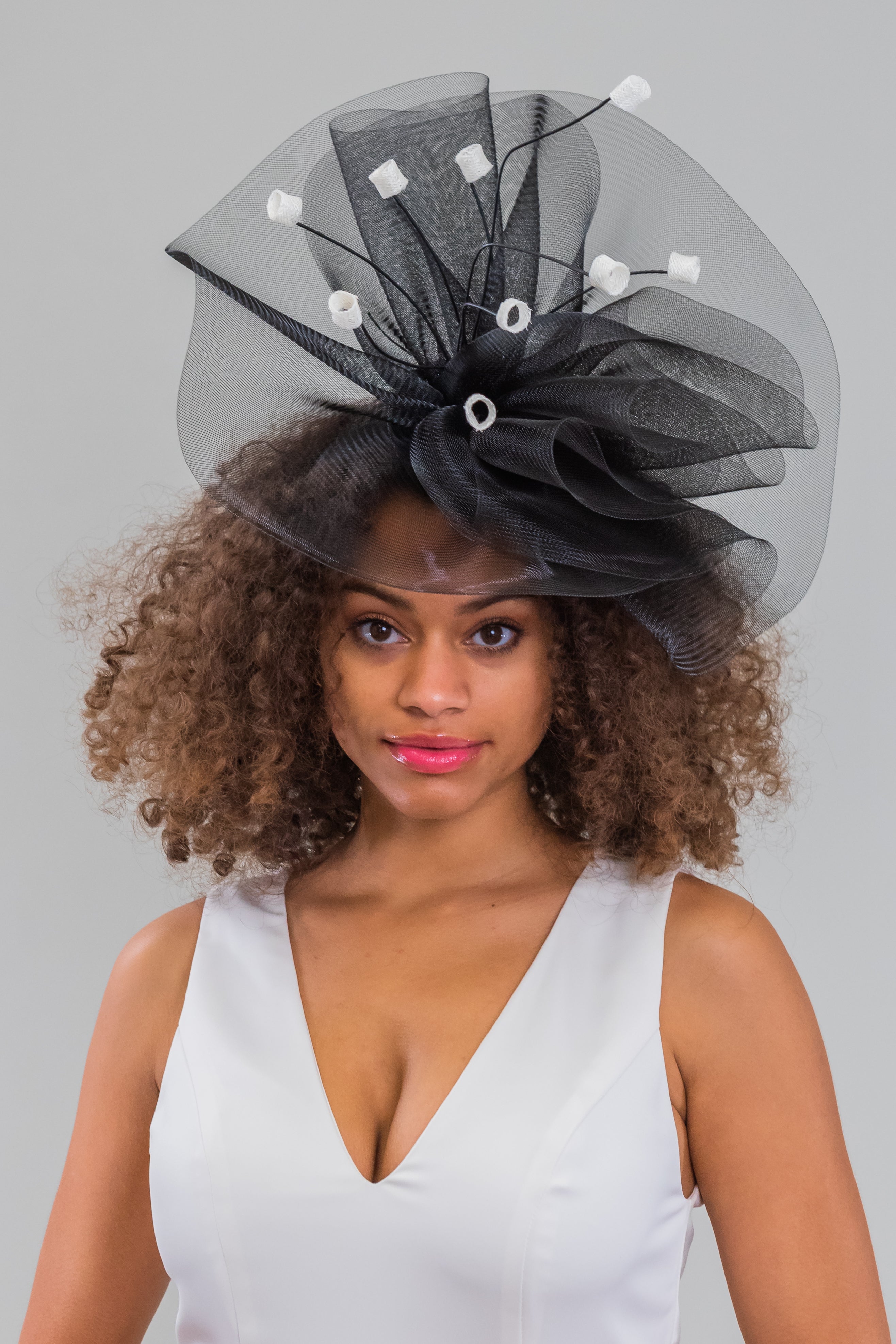 Lady Luck Fascinator-Black