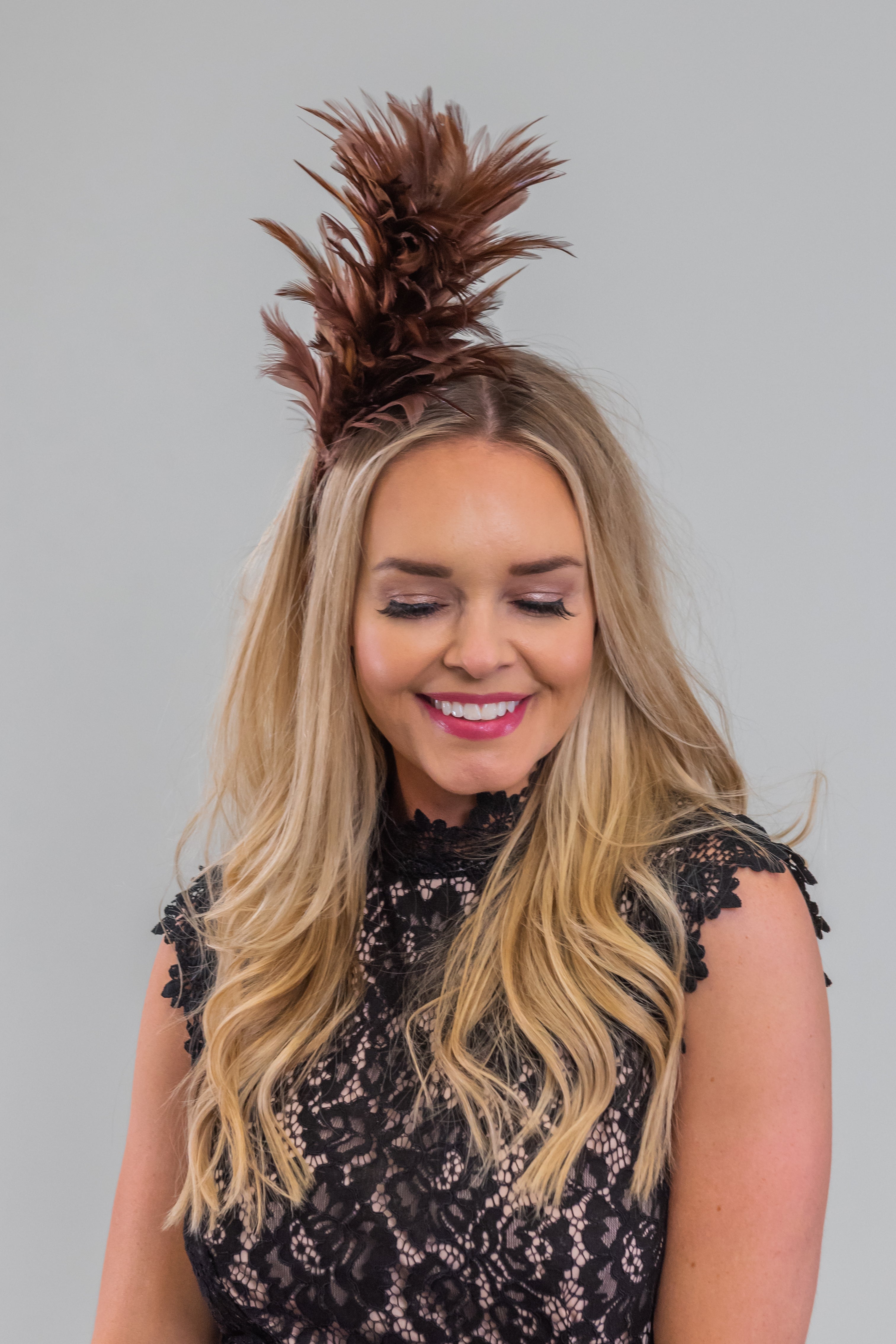 Feather Hair Comb Fascinator