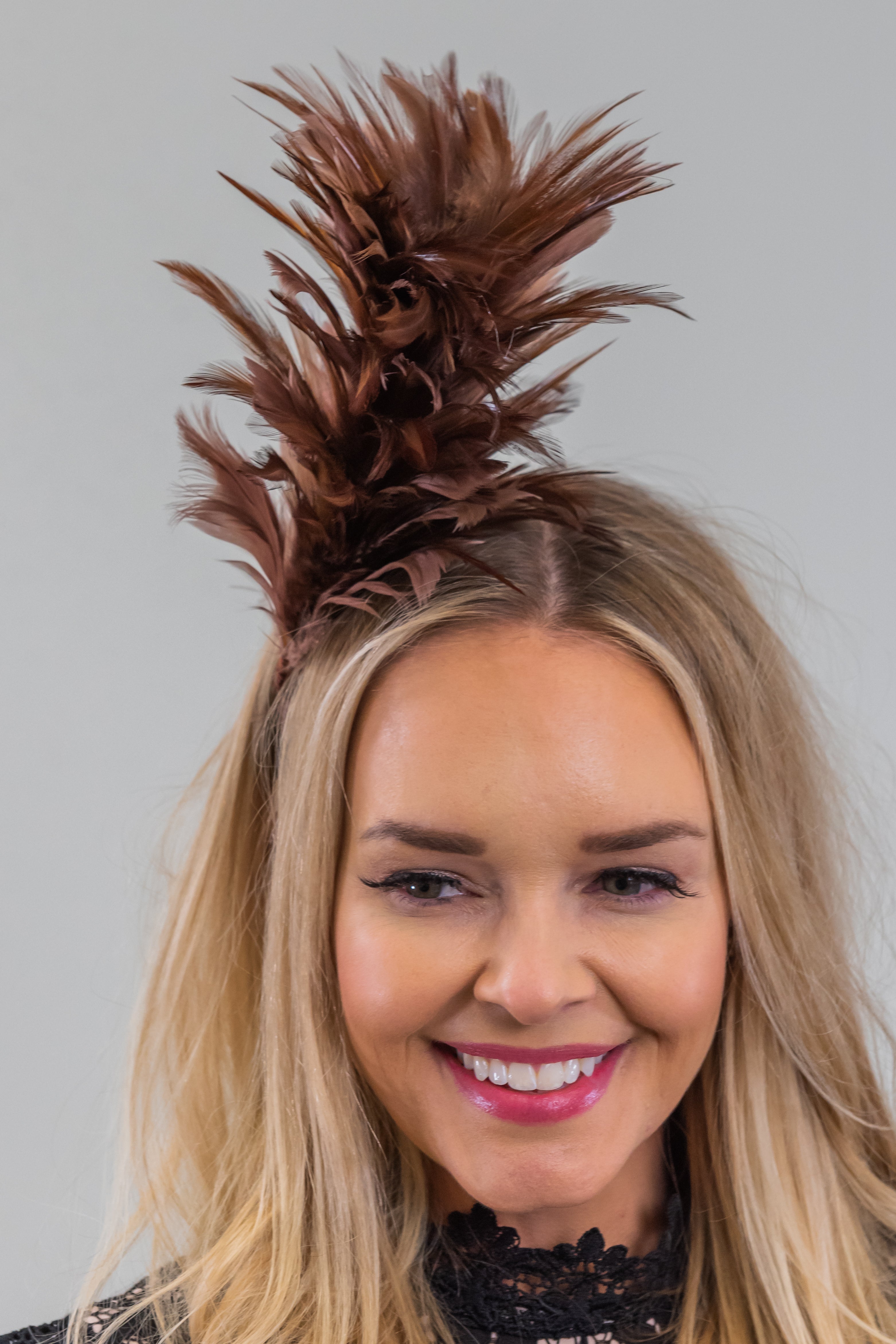 Feather Hair Comb Fascinator