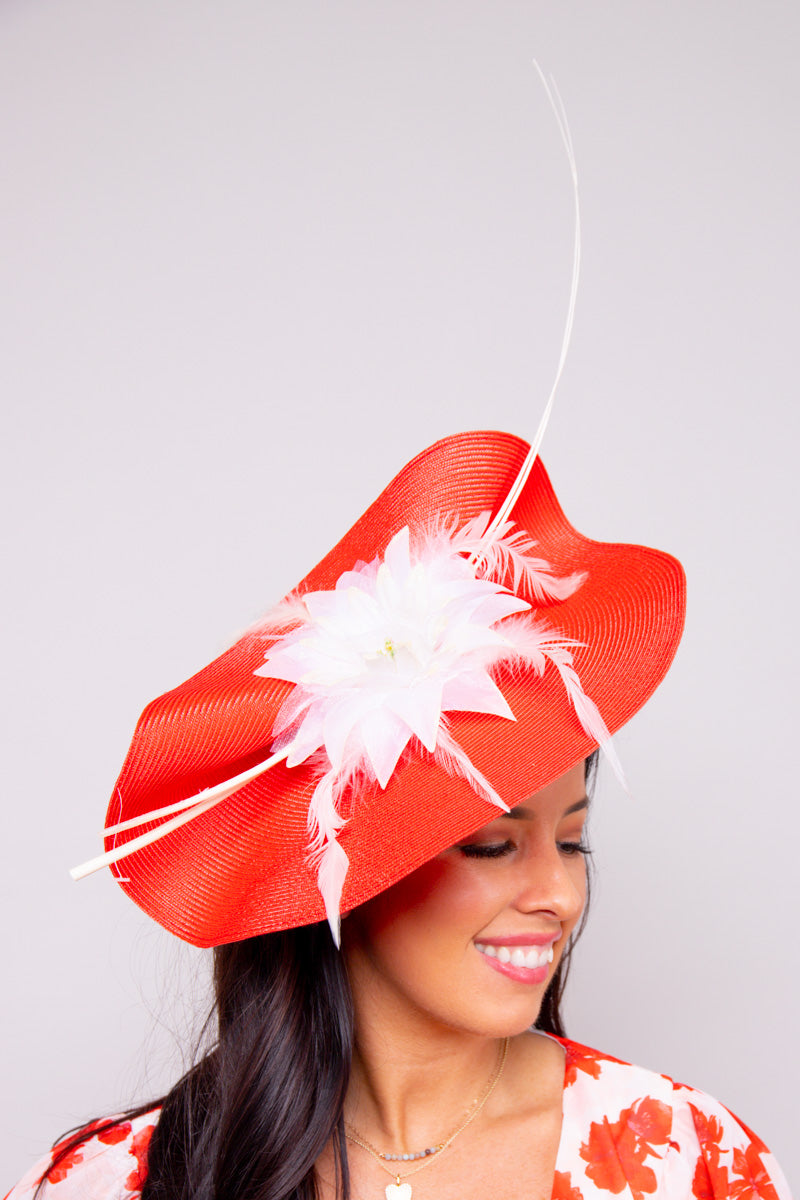 All Or Nothing Fascinator-Red