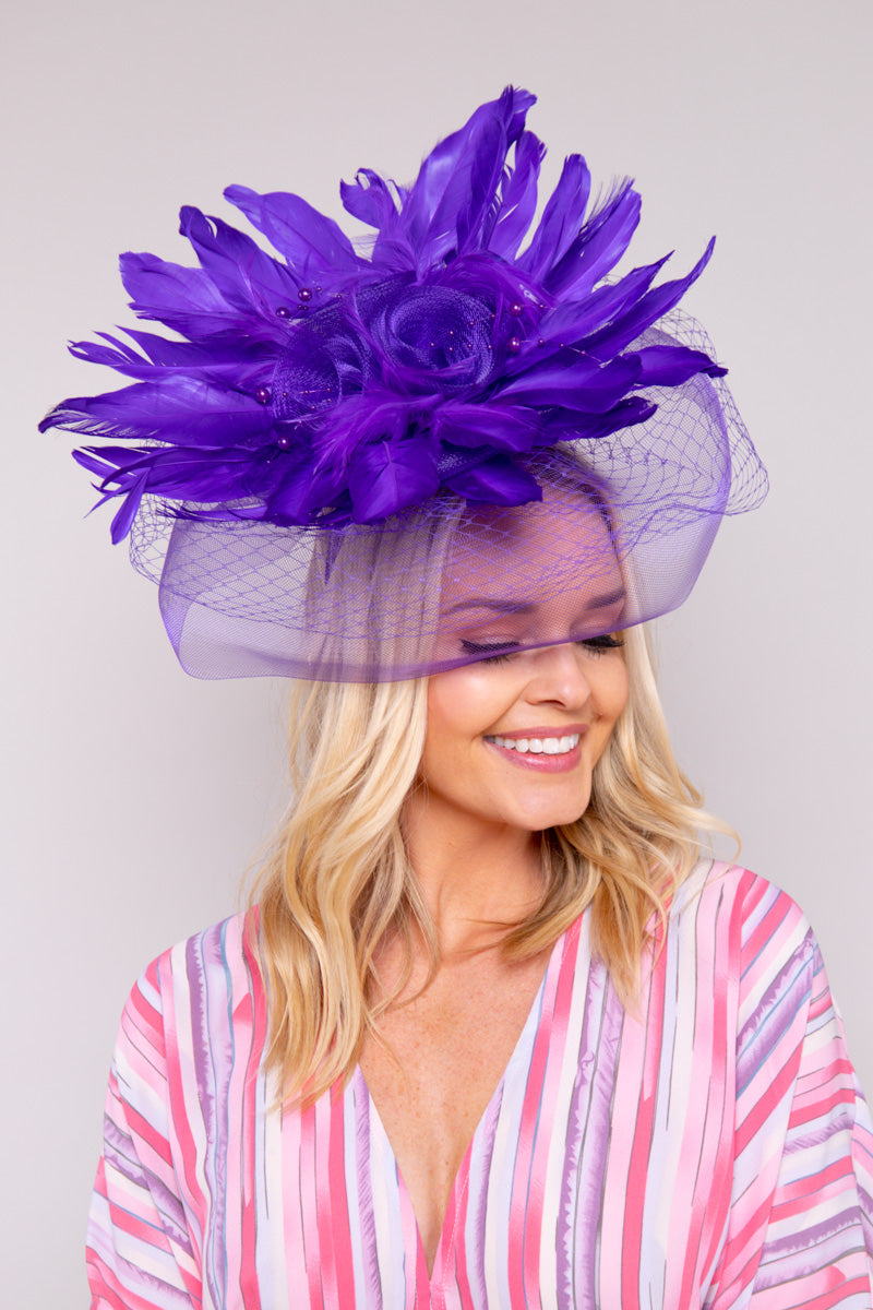 Grand Champion Fascinator-Purple