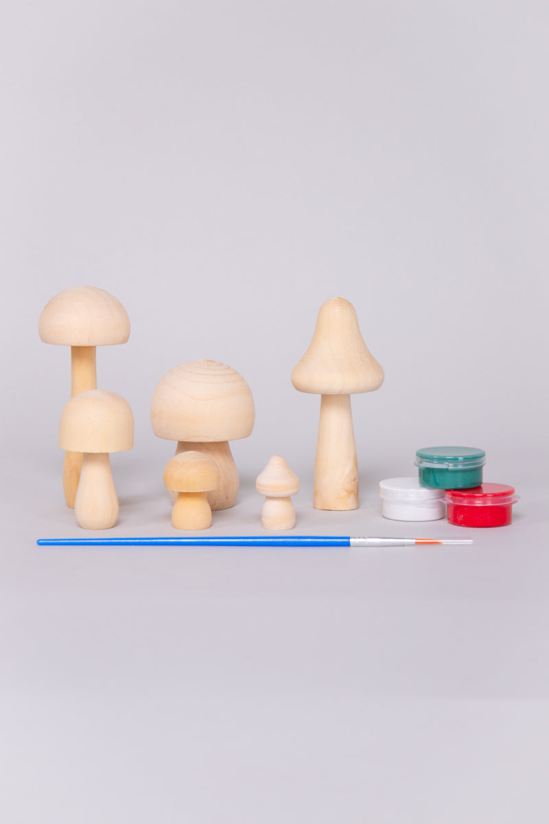 DIY Painted Mushroom Kit-Holiday