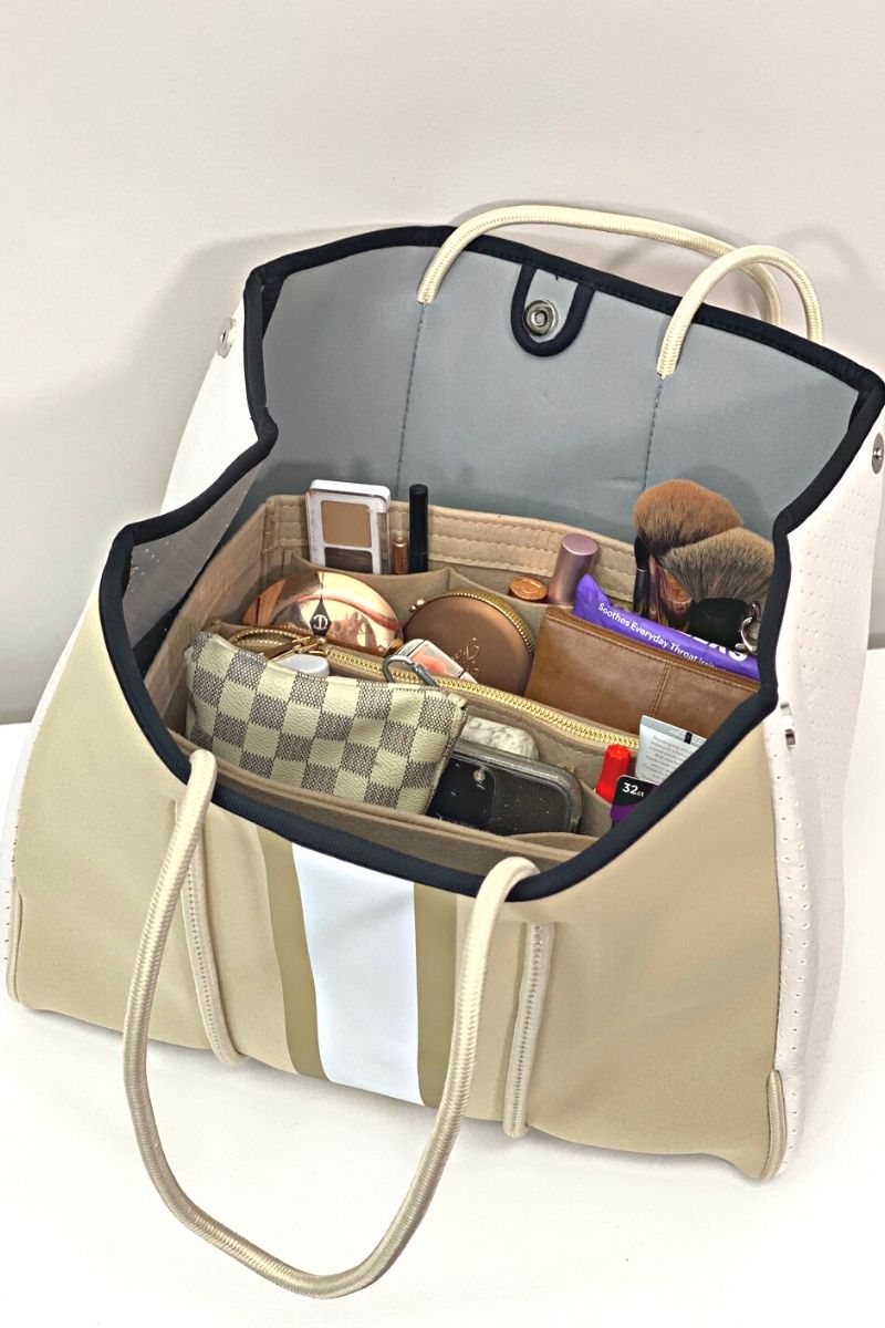 Ropch Felt Handbag Organiser, Bag Organiser Insert Handbag Purse Organiser  Bag in Bag Handbag Liner Tote Organiser Bag Pouch, Beige/M – BigaMart