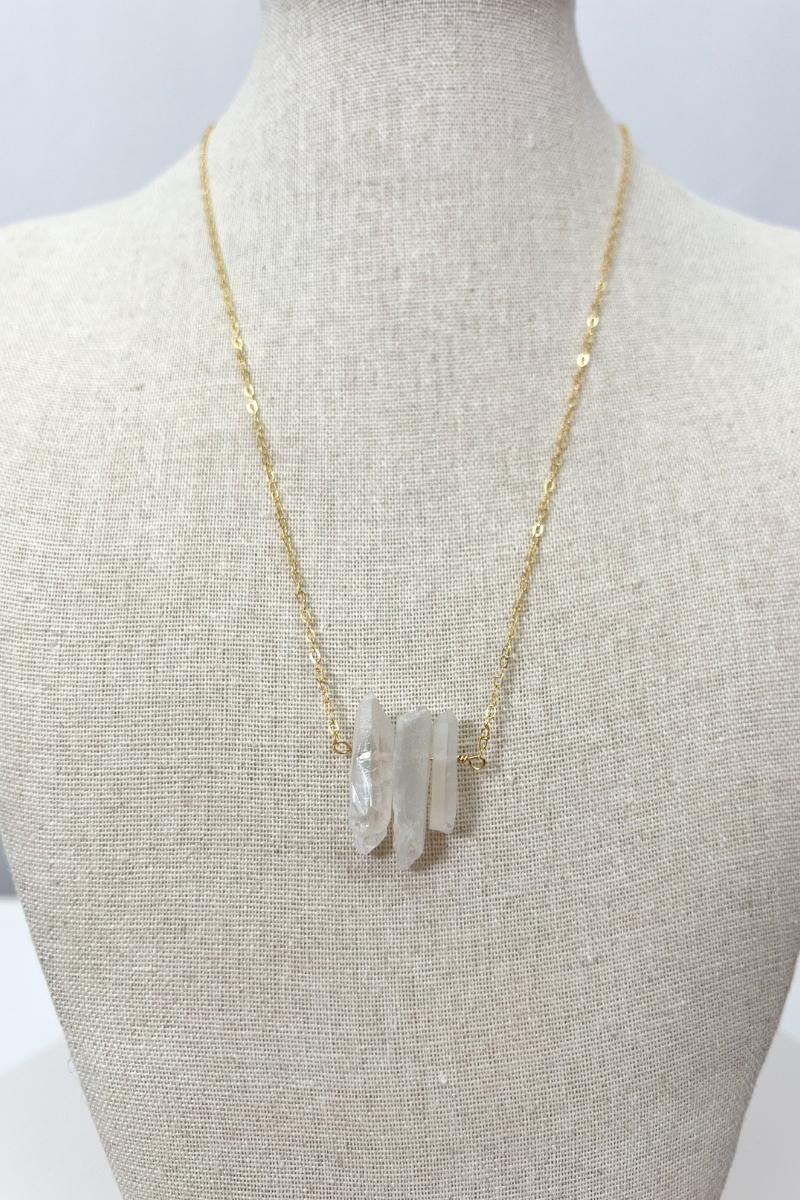 Anchor the Light Quartz Crystal Necklace