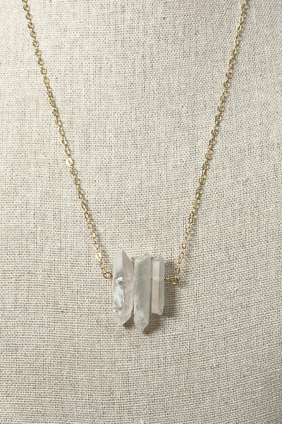 Anchor the Light Quartz Crystal Necklace