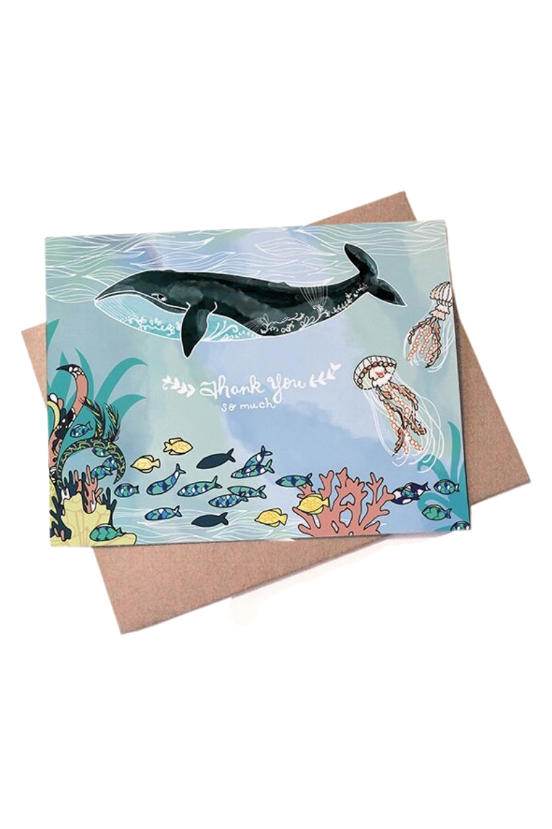 Whale Thank You Card