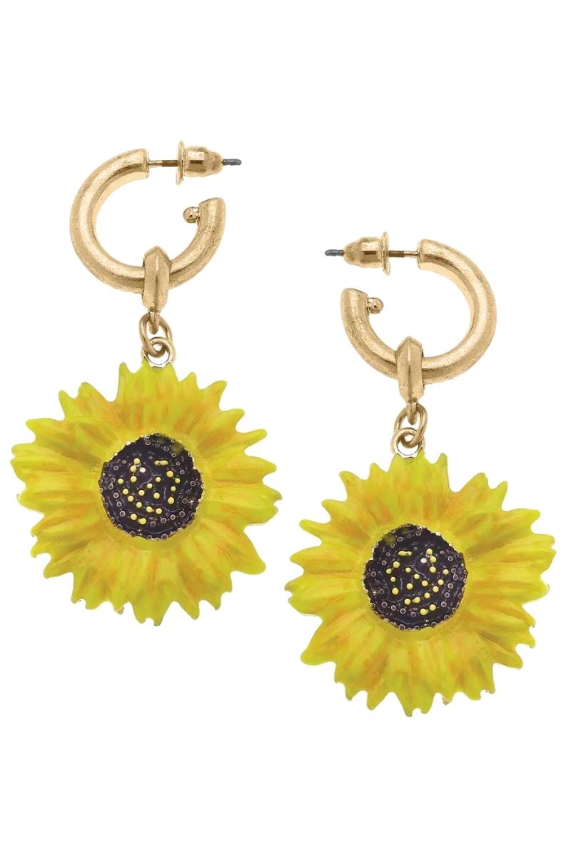 Tillie Sunflower Earrings - FINAL SALE