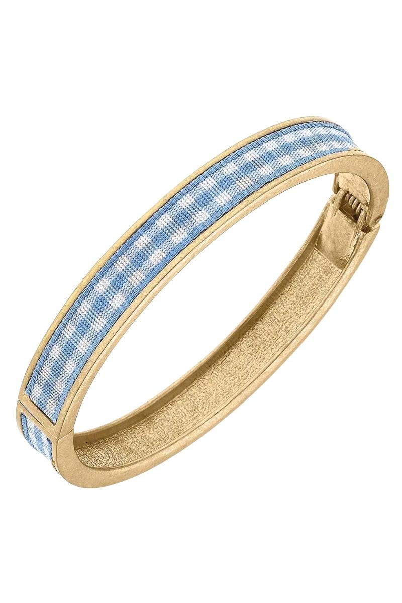 Makenzie Gingham Hinge Bangle