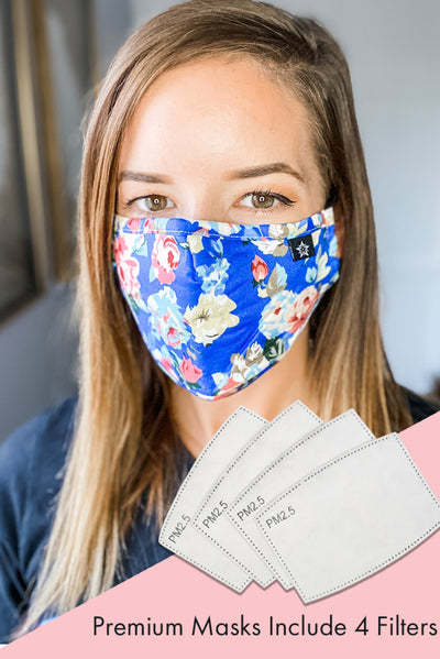 Beautiful Floral Premium Mask - Includes 4 Filters From PinkTag