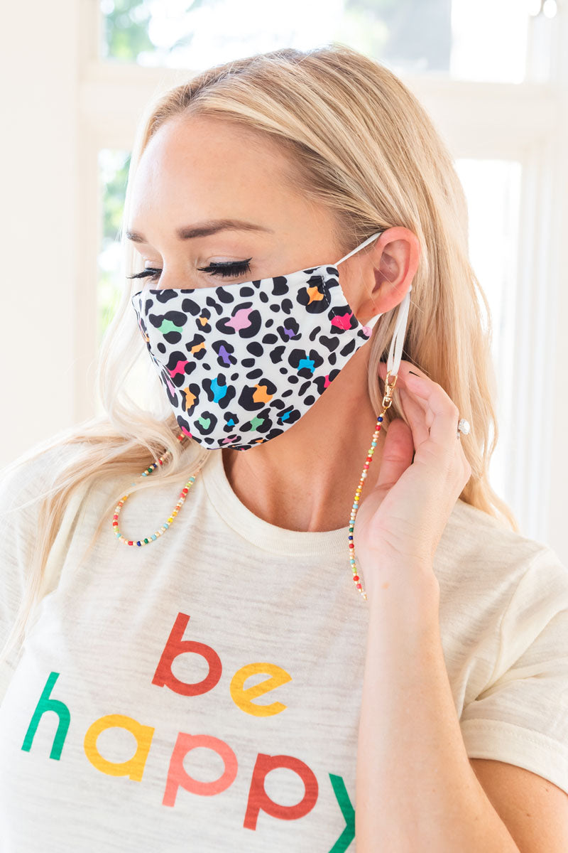 Colorful Leopard Next Level Mask (Adults)
