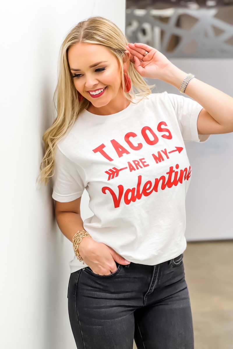 Tacos Are My Valentine Graphic Tee - FINAL SALE