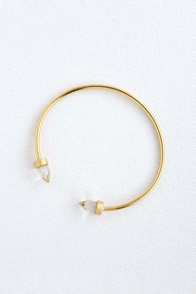 Gold Double Side Pointy Bangle
