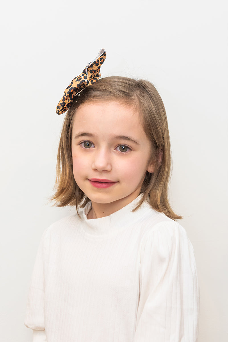 Sassy Bow- Brown Leopard - FINAL SALE