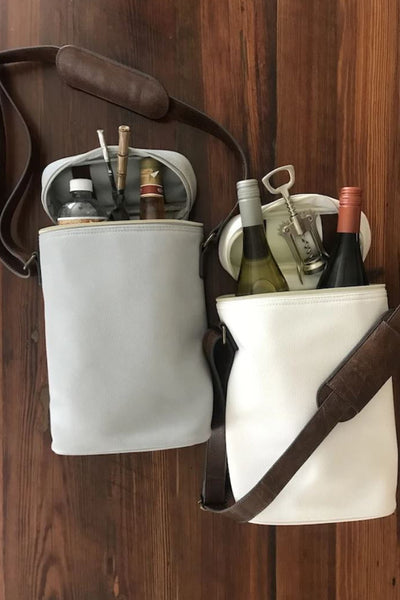 Gray & Ivory Insulated Tote